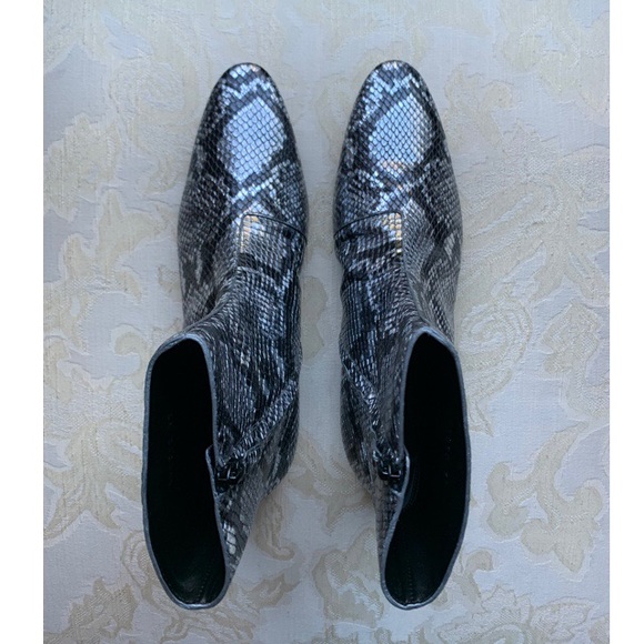 Balenciaga Oval Leather Python Booties - Picture 5 of 9